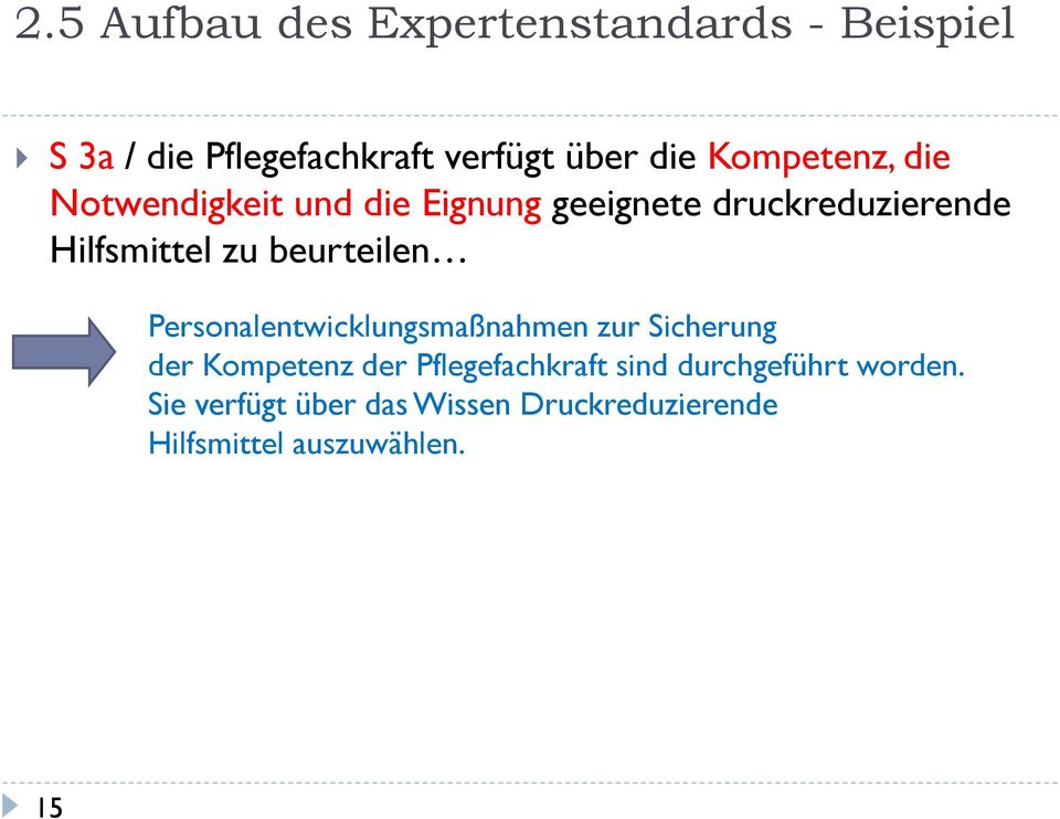 beurteilen Personalentwicklungsmaßnahmen zur Sicherung der Kompetenz der Pflegefachkraft