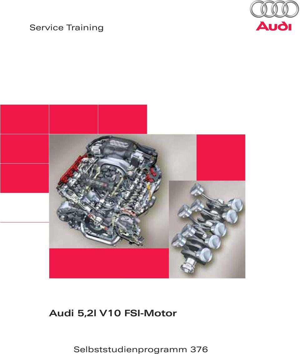Audi SSP Selbststudienprogramm Nr Motor 3,6 L 250 PS 105 V8