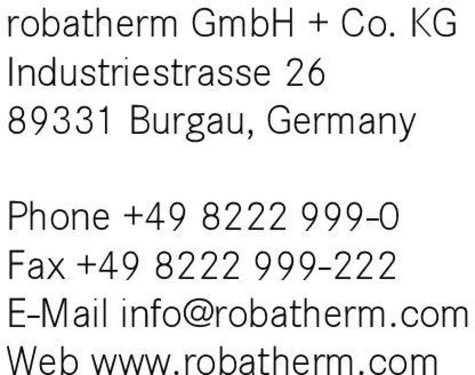 Germany Phone +49 8222 999-0 Fax +49