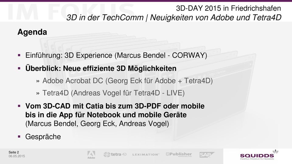 Tetra4D (Andreas Vogel für Tetra4D - LIVE) Vom 3D-CAD mit Catia bis zum 3D-PDF oder mobile bis