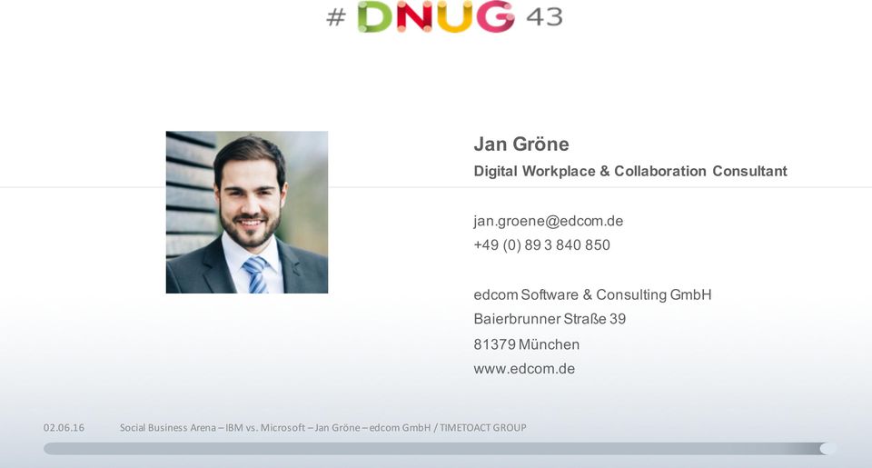 de +49 (0) 89 3 840 850 edcom Software & Consulting GmbH