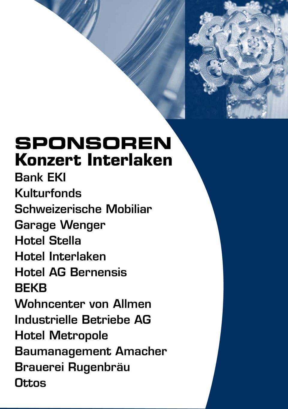 Interlaken Hotel AG Bernensis BEKB Wohncenter von Allmen