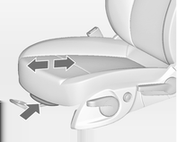 Sitze, Rückhaltesysteme 41 Sitzneigung Lendenwirbelstütze Verstellbare Oberschenkelauflage Pumpbewegung des Hebels nach oben = Vorderteil höher nach unten = Vorderteil niedriger Lendenwirbelstütze