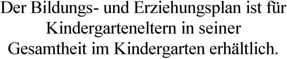 Kindergarteneltern in
