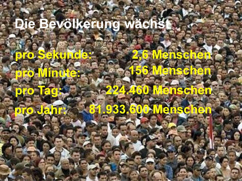 2,6 Menschen 156 Menschen 224.