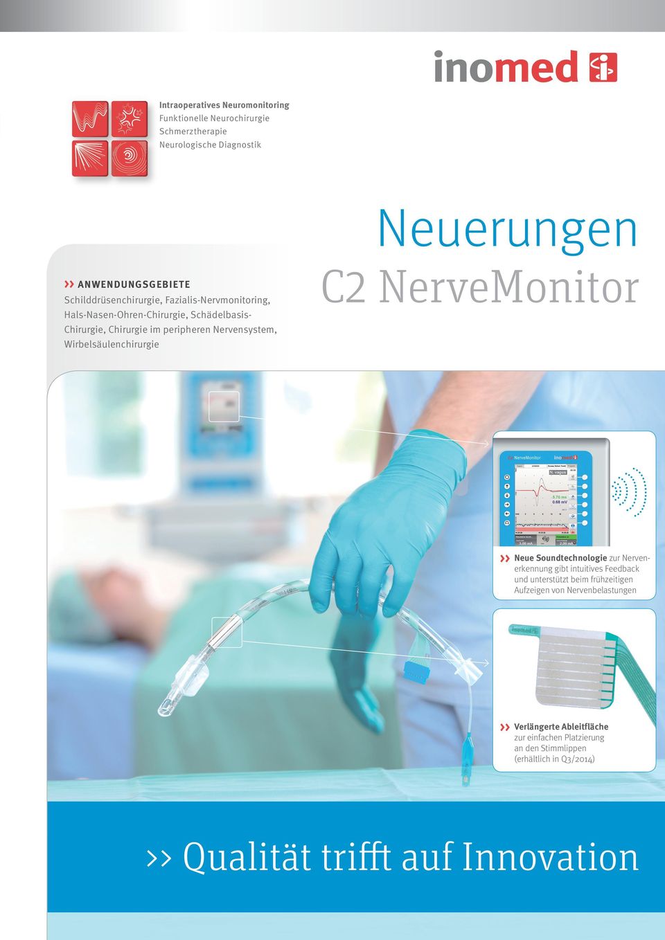 Wirbelsäulenchirurgie C2 NerveMonitor >> Neue Soundtechnologie zur Nervenerkennung gibt intuitives Feedback und unterstützt beim frühzeitigen