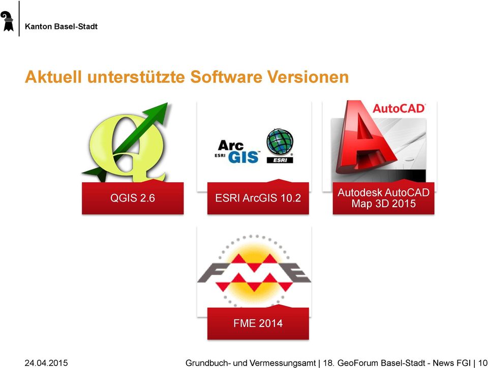 2 Autodesk AutoCAD Map 3D 2015 FME 2014 24.04.