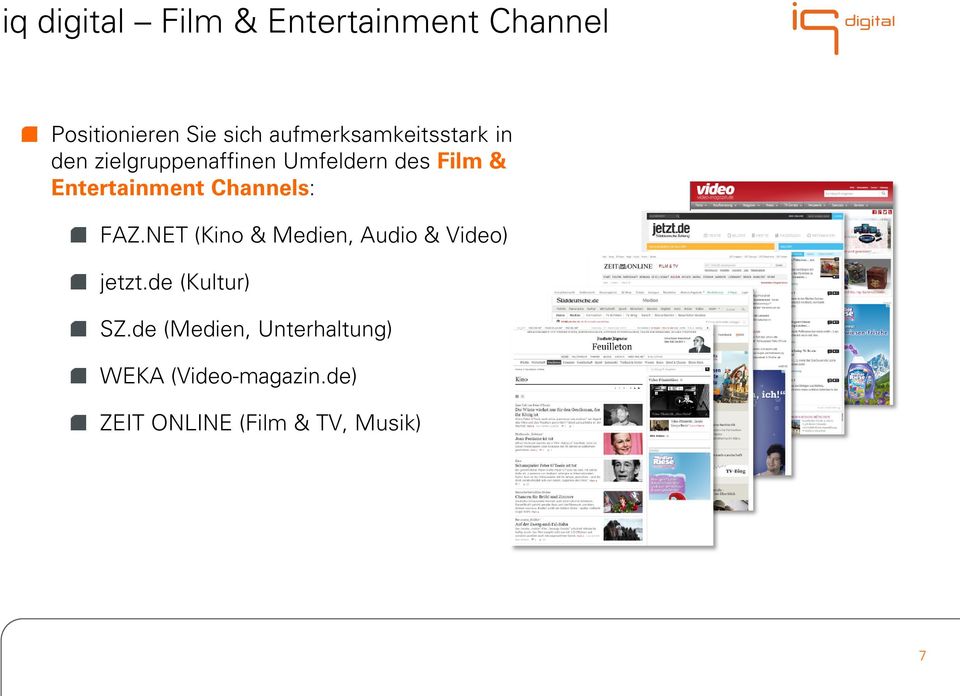 Entertainment Channels: FAZ.NET (Kino & Medien, Audio & Video) jetzt.