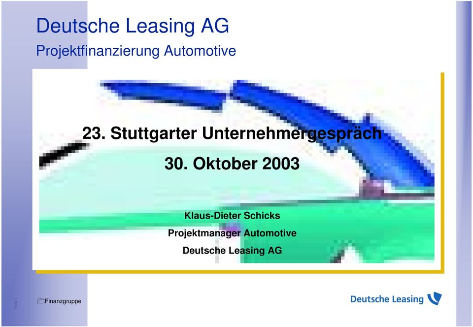Oktober 2003 Klaus-Dieter