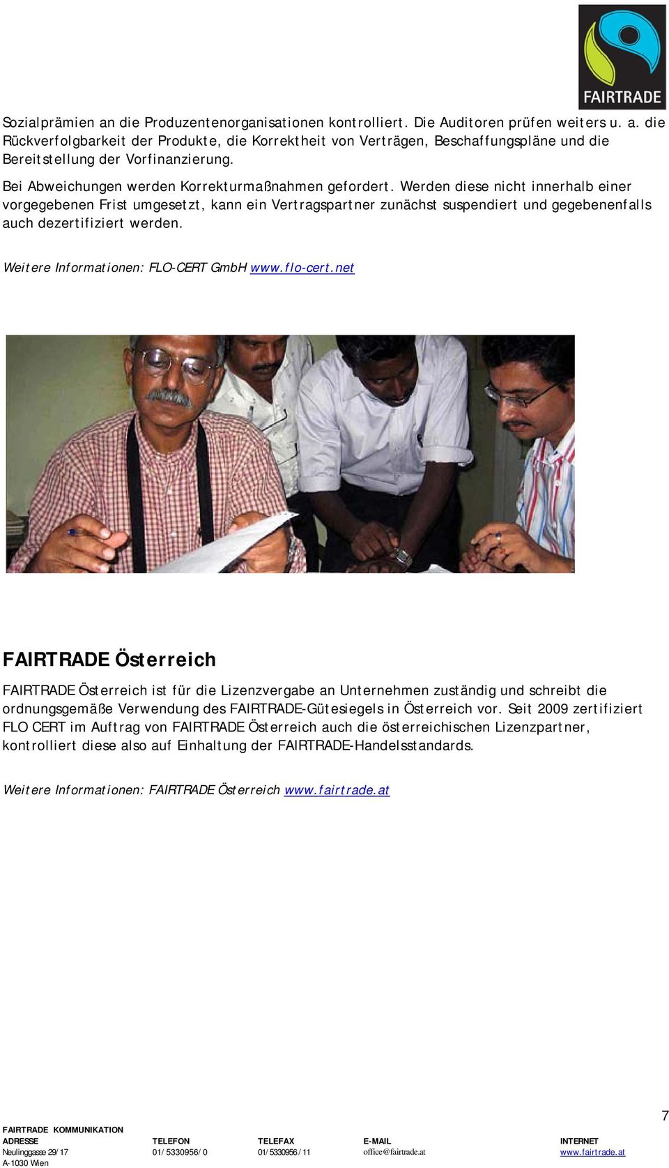Fairtrade zertifizierungssystem im detail.