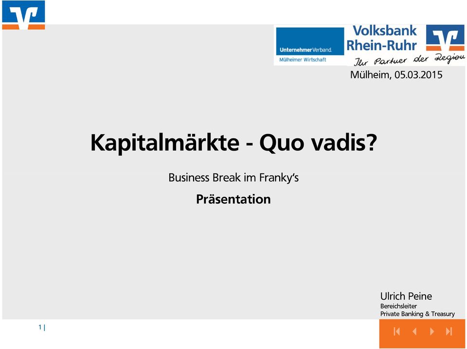 Business Break im Franky s