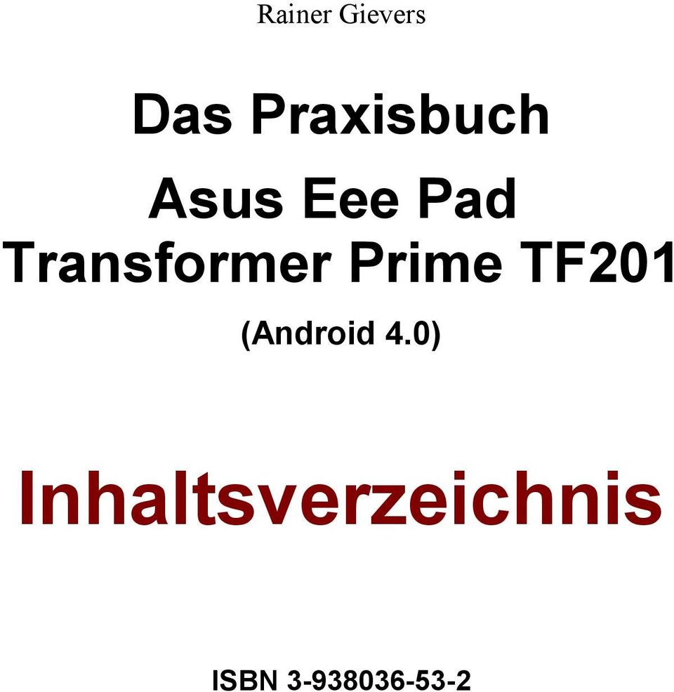 Transformer Prime TF201