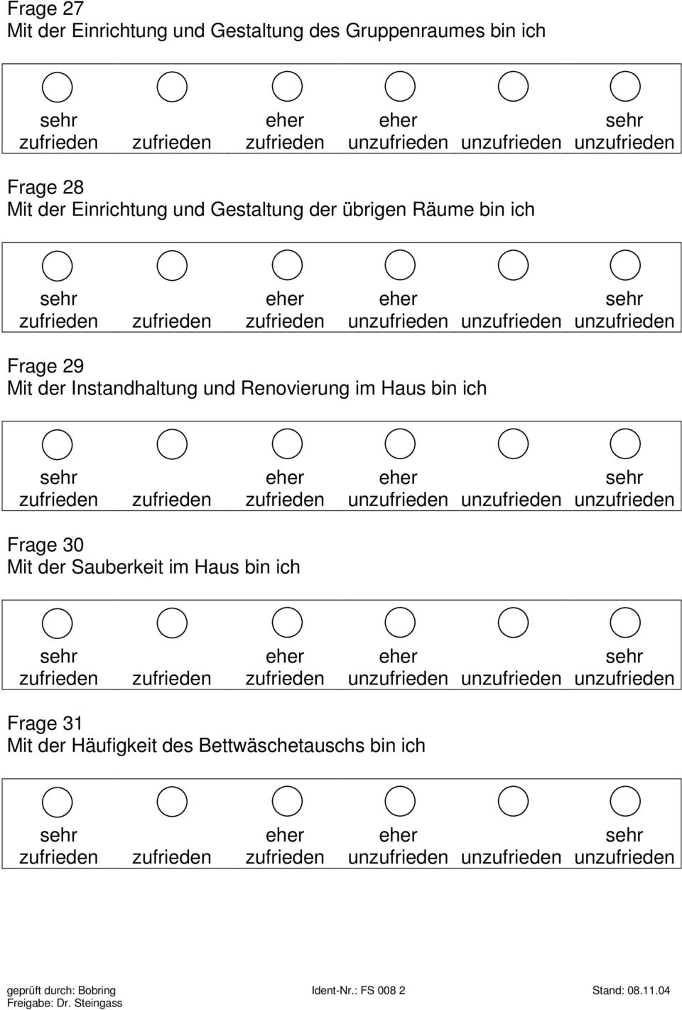 Instandhaltung und Renovierung im Haus bin ich un un un Frage 30 Mit der Sauberkeit im