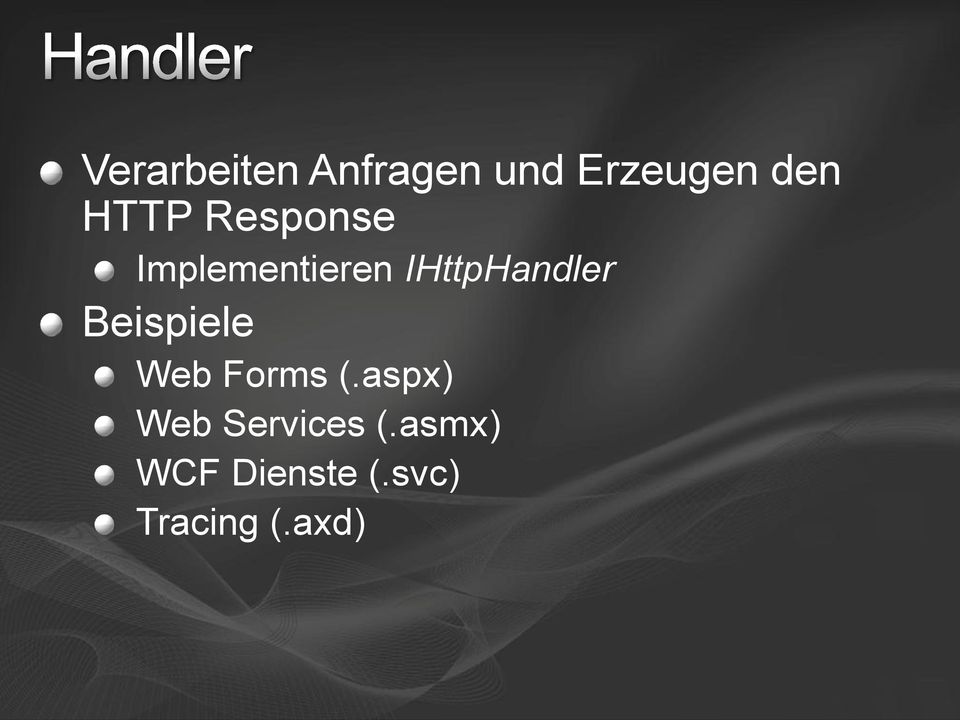 IHttpHandler Beispiele Web Forms (.