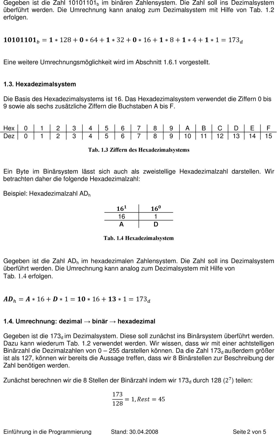 Das Hexadezimalsystem verwendet die Ziffern 0 bis 9 sowie als sechs zusätzliche Ziffern die Buchstaben A bis F. Hex 0 1 