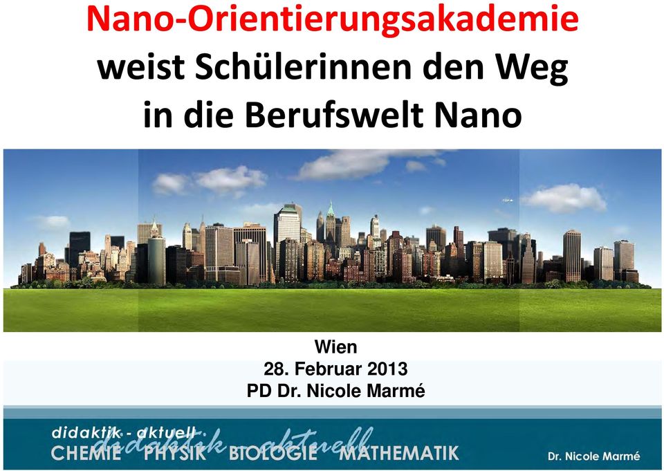 die Berufswelt Nano Wien 28.