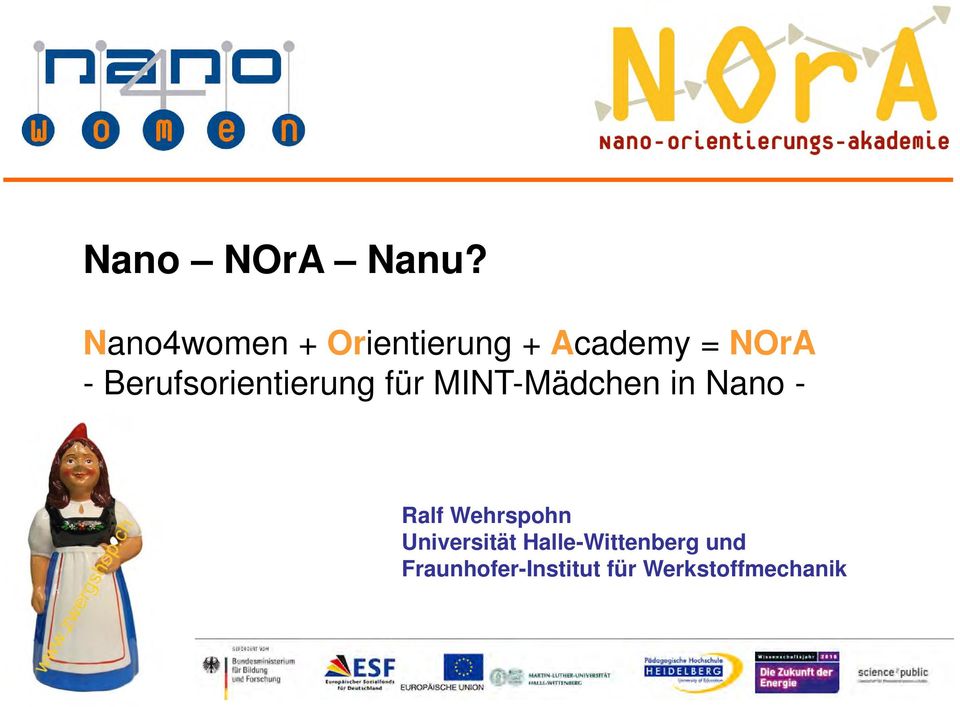 Berufsorientierung für MINT-Mädchen in Nano -