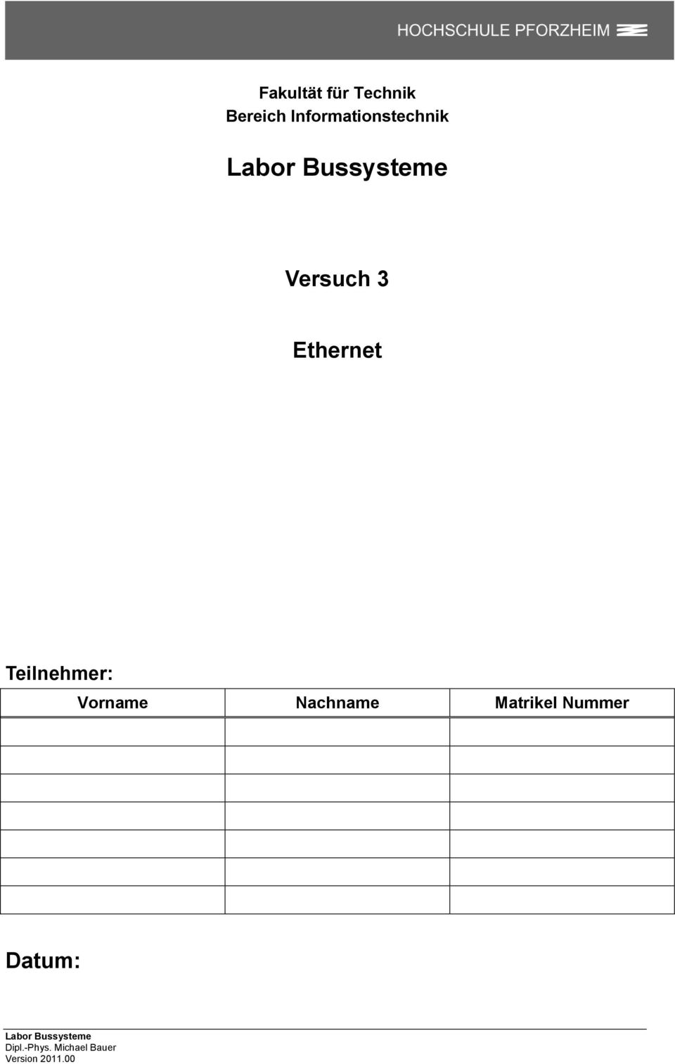 Ethernet Teilnehmer: Vorname