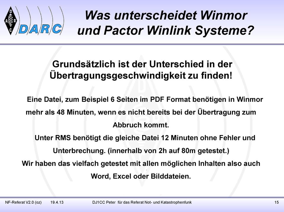 kommt. Unter RMS benötigt die gleiche Datei 12 Minuten ohne Fehler und Unterbrechung. (innerhalb von 2h auf 80m getestet.