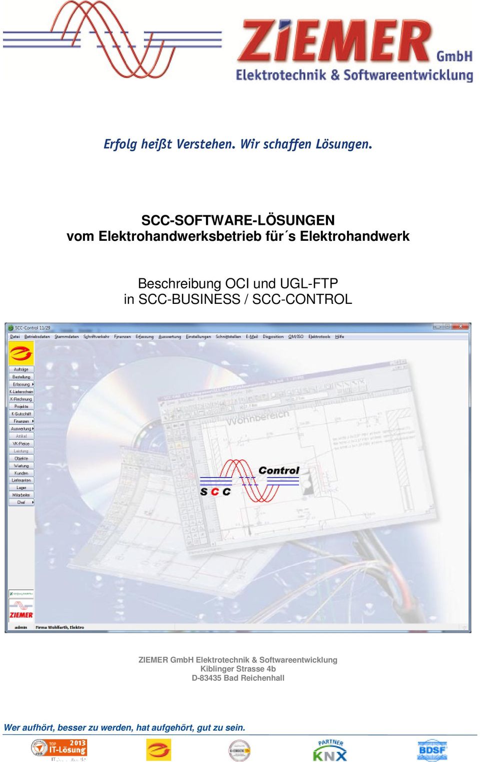 Beschreibung OCI und UGL-FTP in SCC-BUSINESS / SCC-CONTROL ZIEMER GmbH