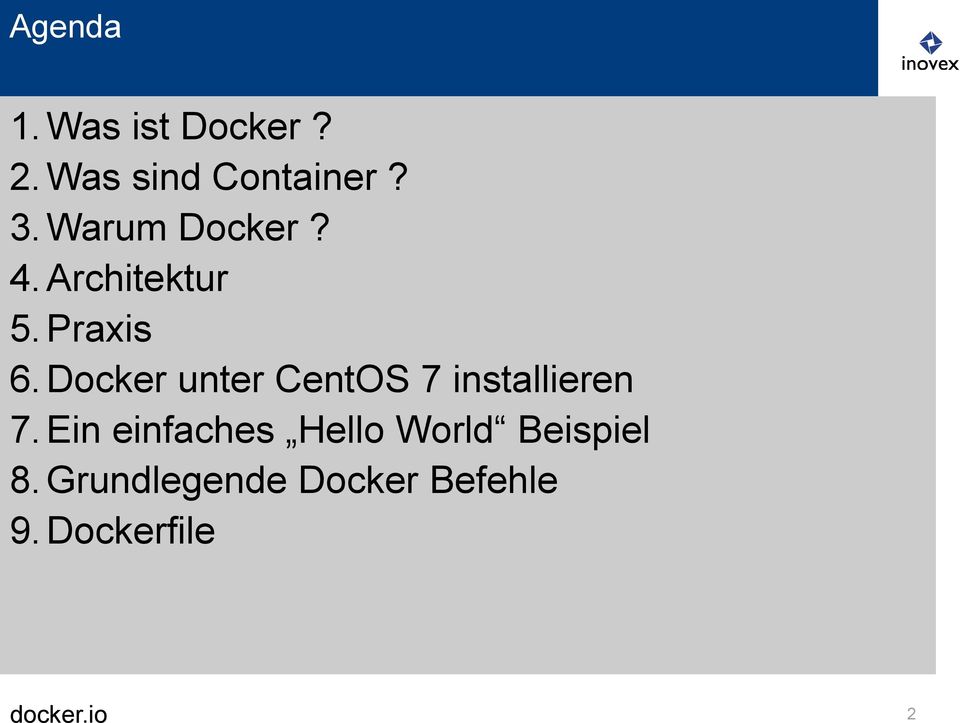 Docker unter CentOS 7 installieren 7.