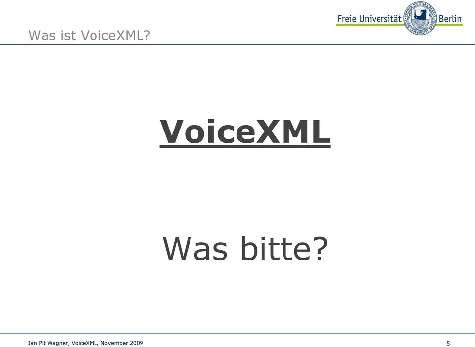 VoiceXML