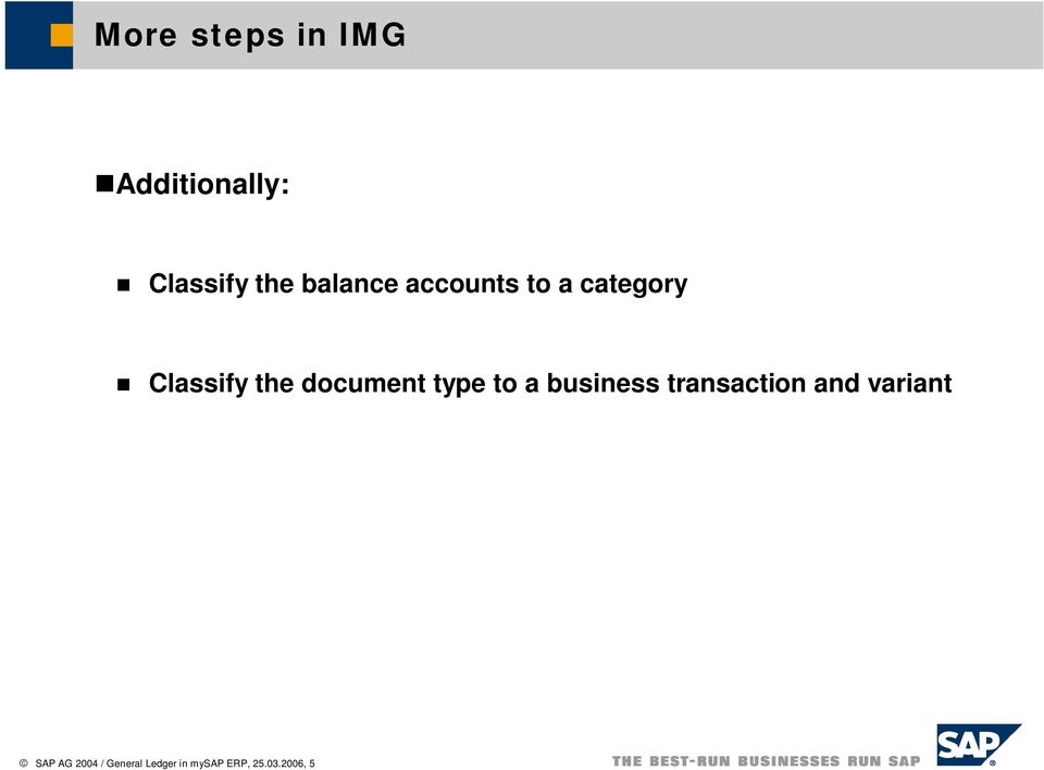 document type to a business transaction and