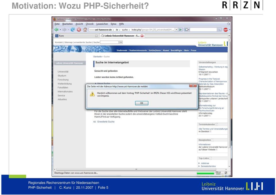 PHP-Sicherheit C.