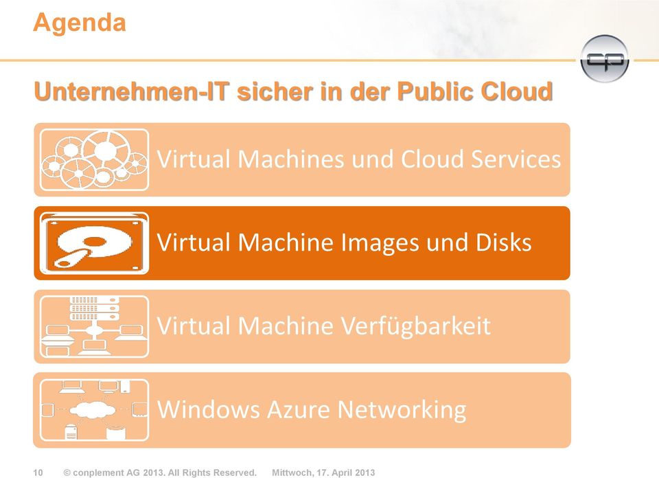 Virtual Machine Verfügbarkeit Windows Azure Networking 10