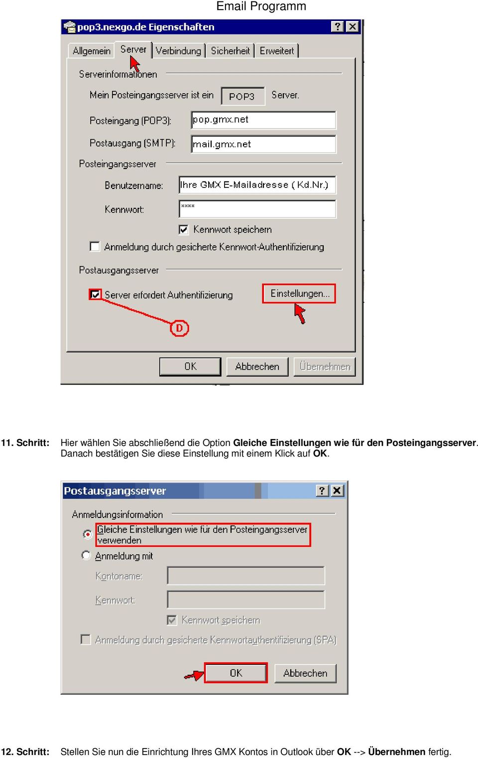 Danach bestätigen Sie diese Einstellung mit einem Klick auf OK. 12.