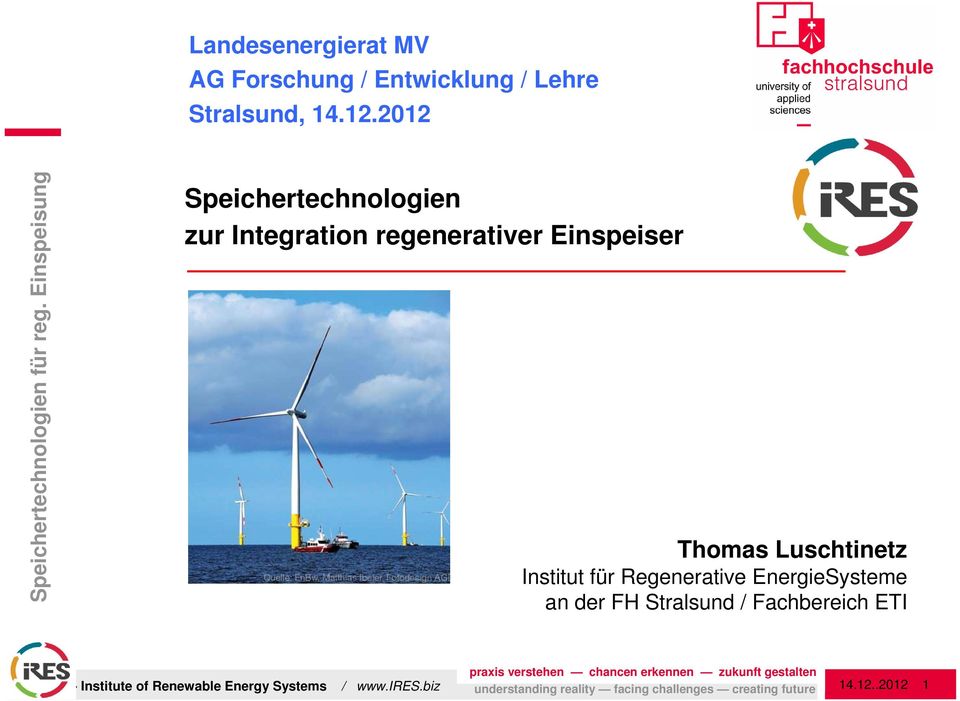 Luschtinetz Institut für Regenerative EnergieSysteme an der FH Stralsund /