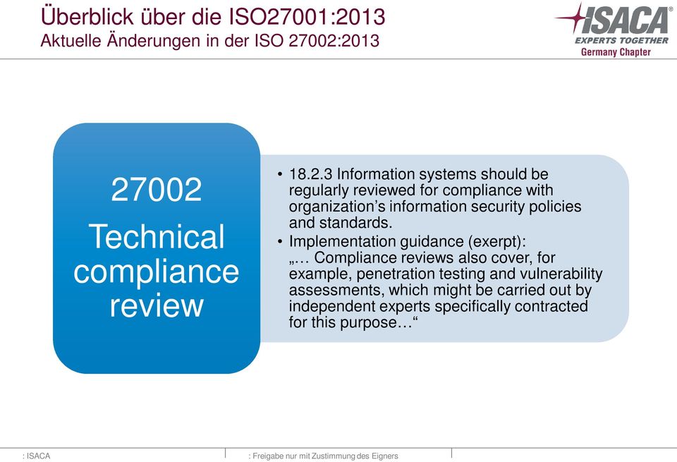 13 Aktuelle Änderungen in der ISO 27