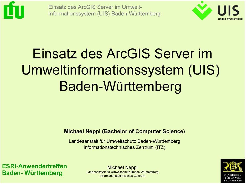 Umweltinformationssystem (UIS)
