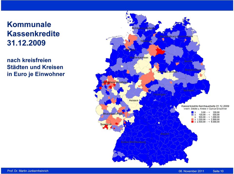 und Kreisen in Euro je