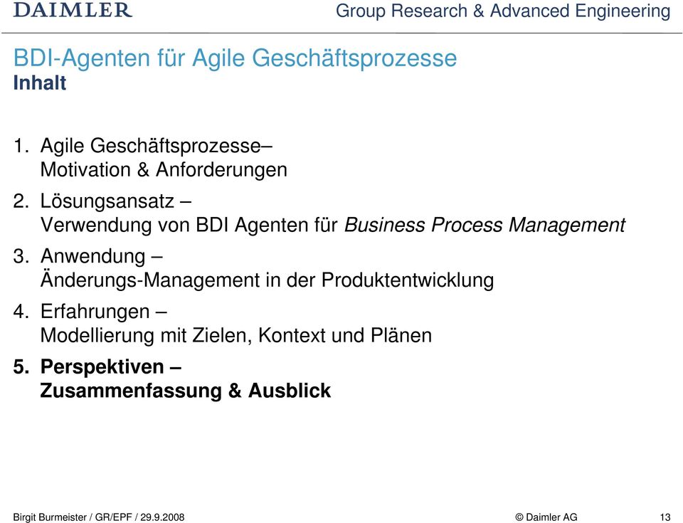 Anwendung Änderungs-Management in der Produktentwicklung 4.