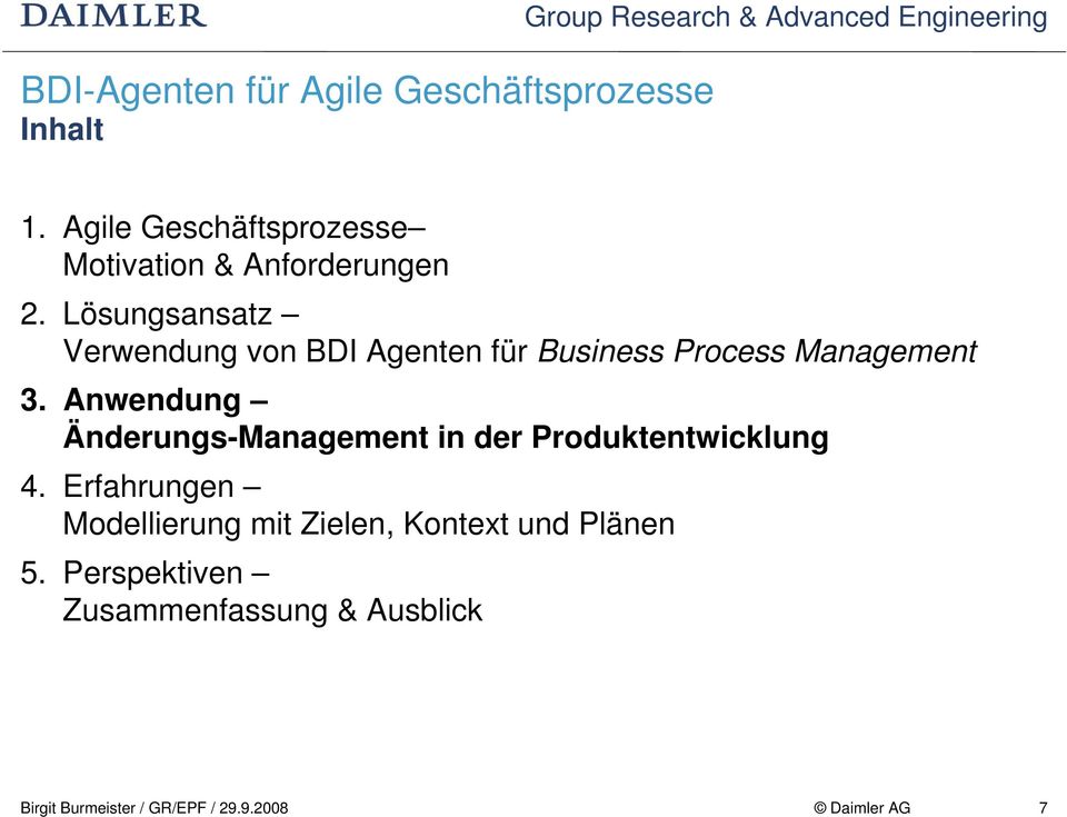 Anwendung Änderungs-Management in der Produktentwicklung 4.