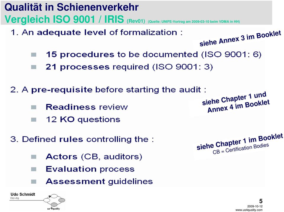 Certification Bodies 5 siehe Chapter 1 im Booklet
