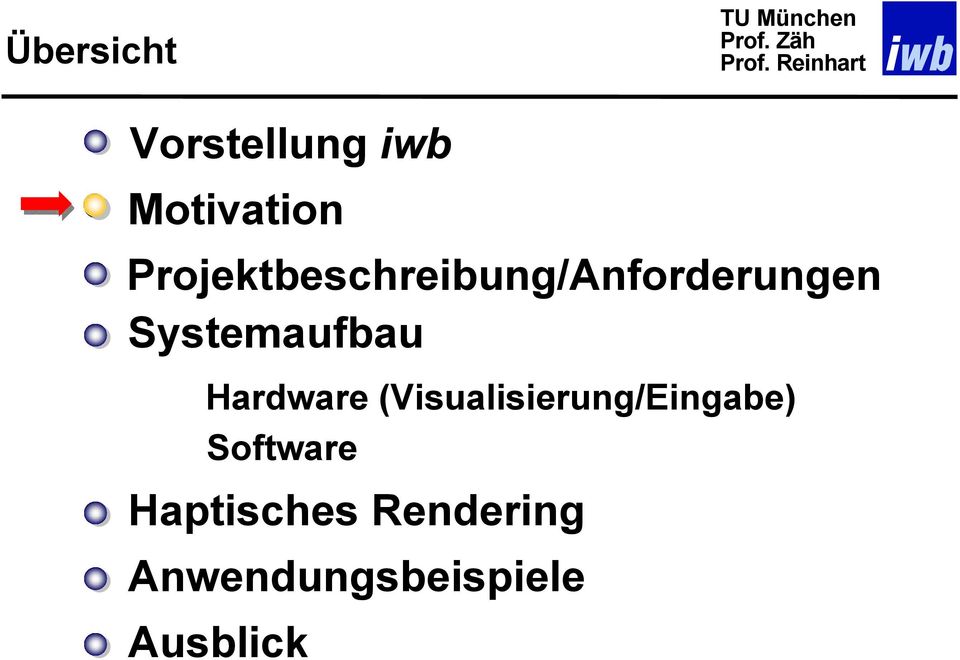 Systemaufbau Hardware