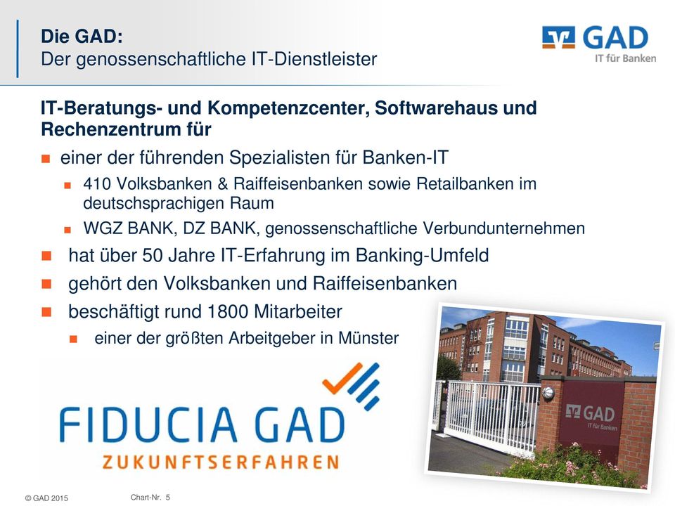 deutschsprachigen Raum WGZ BANK, DZ BANK, genossenschaftliche Verbundunternehmen hat über 50 Jahre IT-Erfahrung im