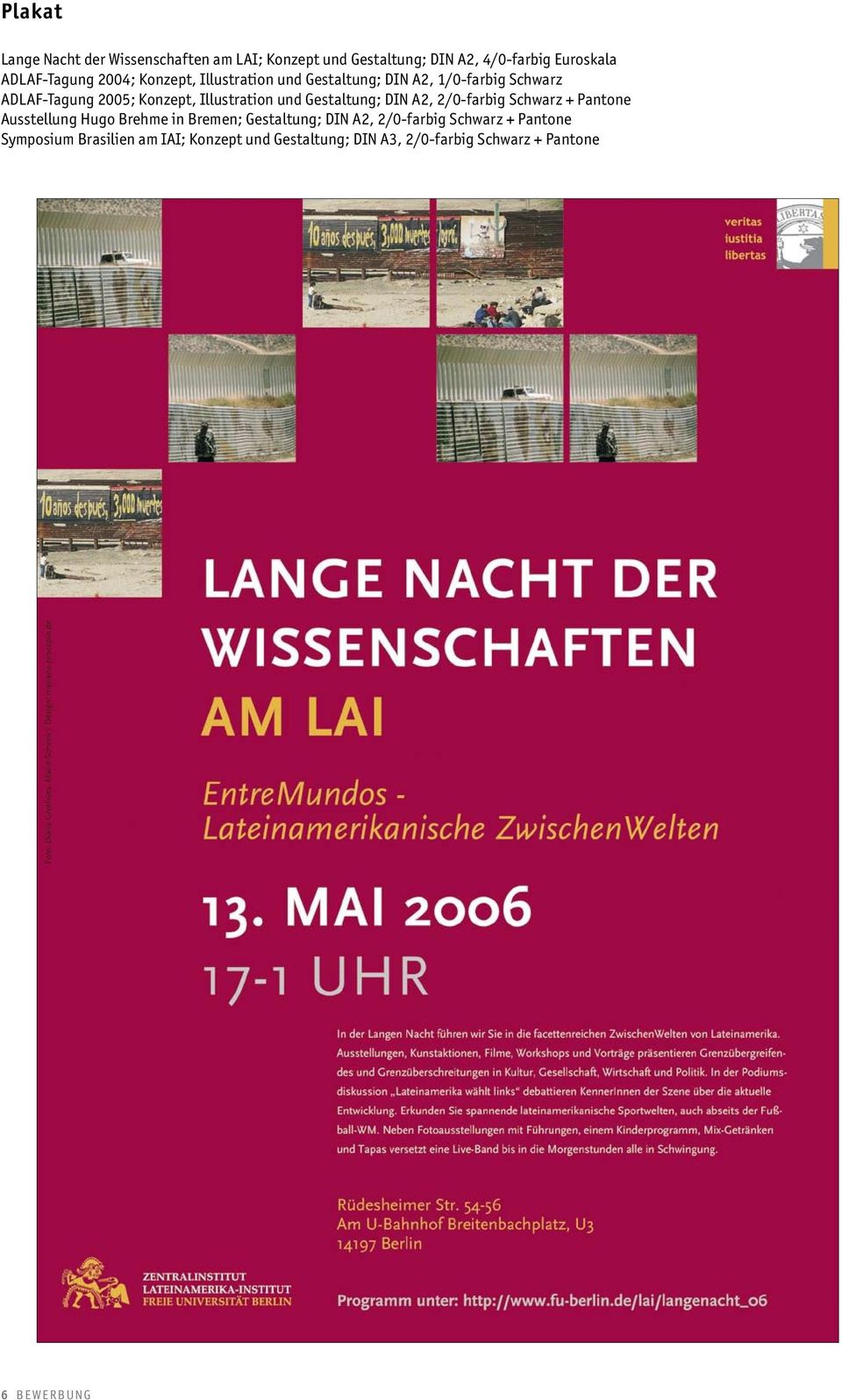 Gestaltung; DIN A2, 2/0-farbig Schwarz + Pantone Ausstellung Hugo Brehme in Bremen; Gestaltung; DIN A2, 2/0-farbig