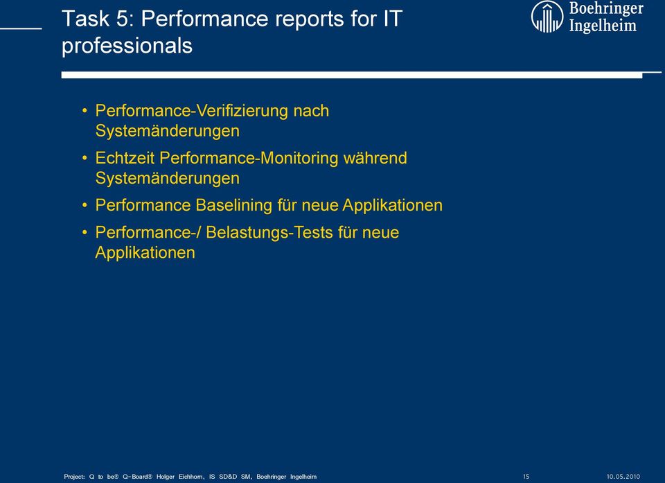 Performance-Monitoring während Systemänderungen Performance