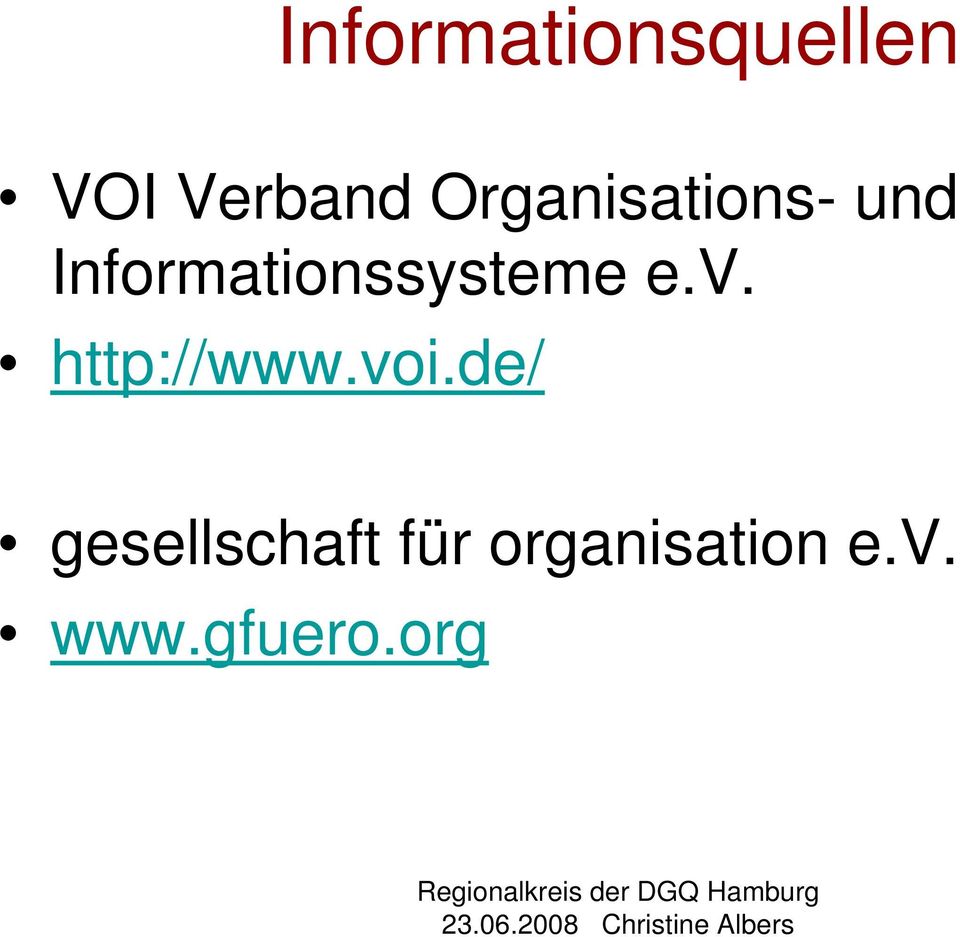 Informationssysteme e.v. http://www.