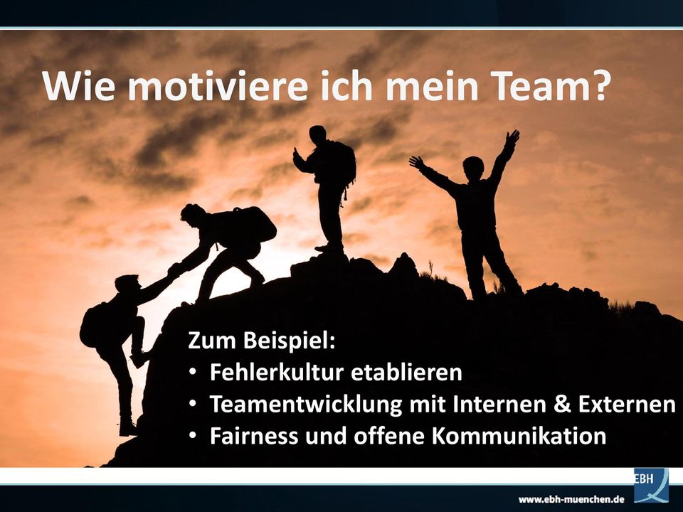 etablieren Teamentwicklung mit