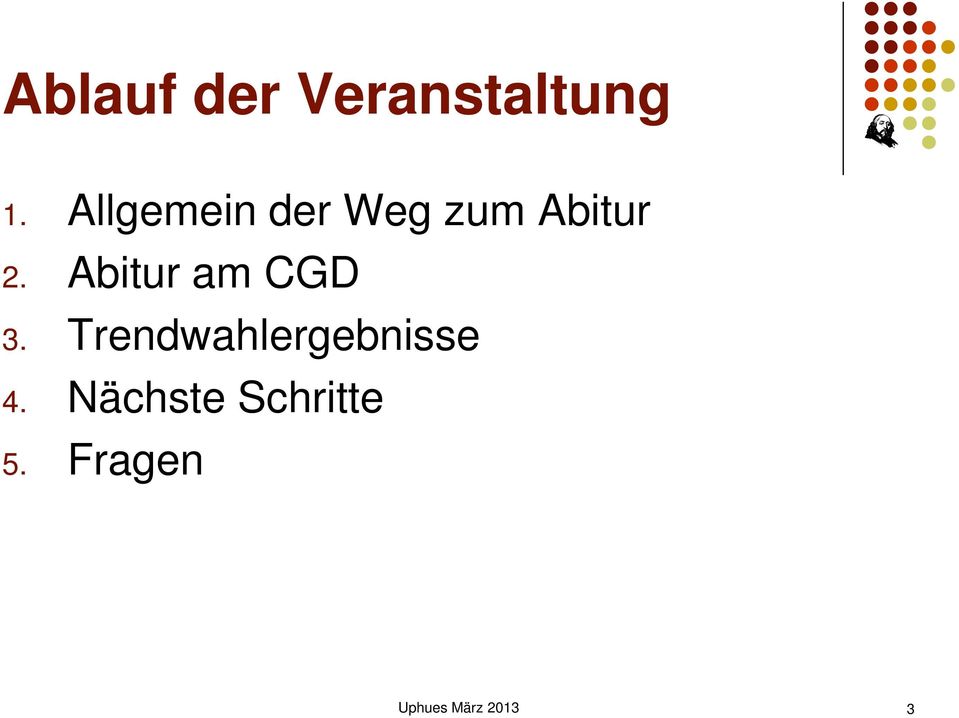 Abitur am CGD 3. 4.