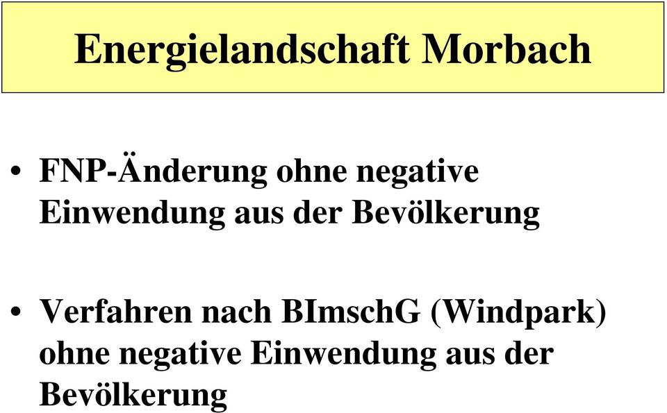 Verfahren nach BImschG (Windpark)