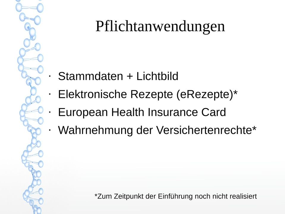 Health Insurance Card Wahrnehmung der