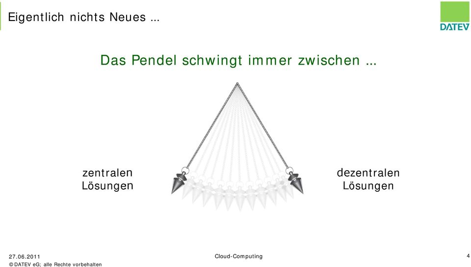 zentralen Lösungen dezentralen