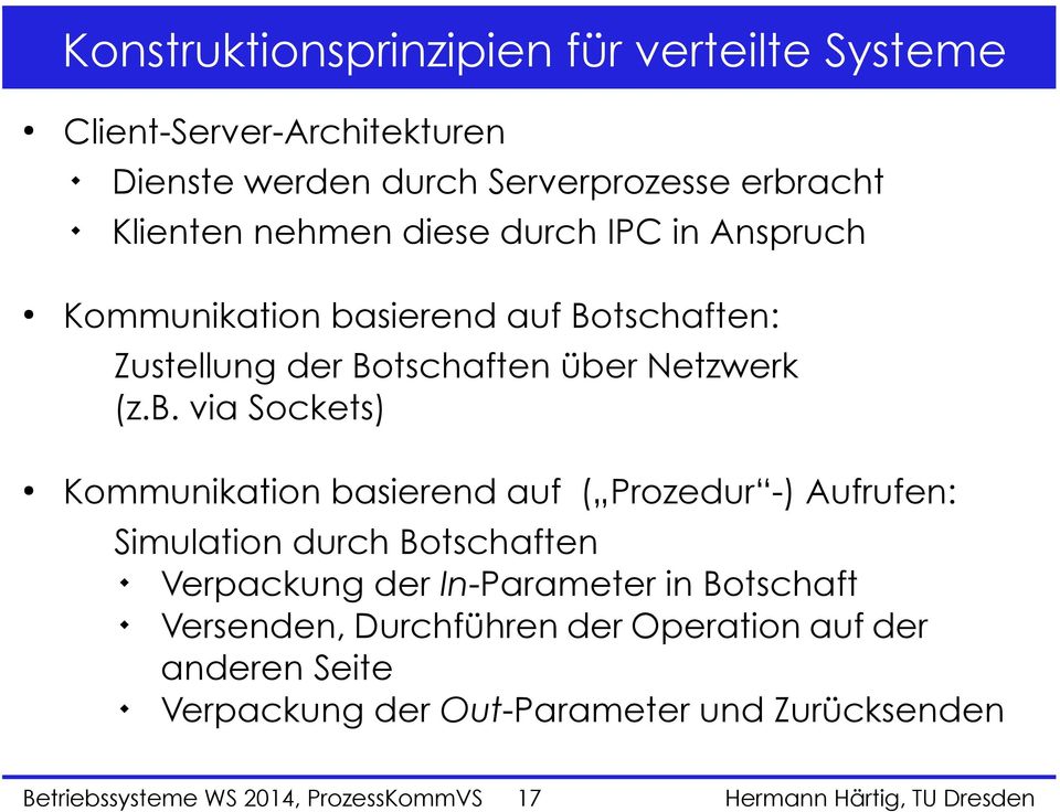 sierend auf Botschaften: Zustellung der Botschaften übe