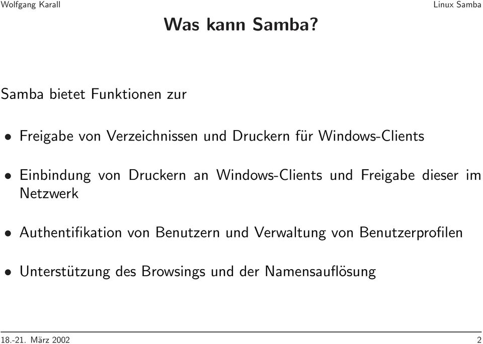 Windows-Clients Einbindung von Druckern an Windows-Clients und Freigabe dieser
