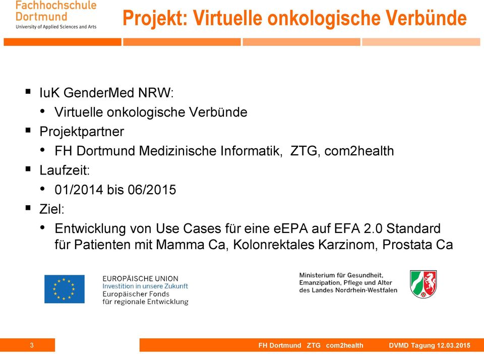 06/2015 Ziel: Entwicklung von Use Cases für eine eepa auf EFA 2.